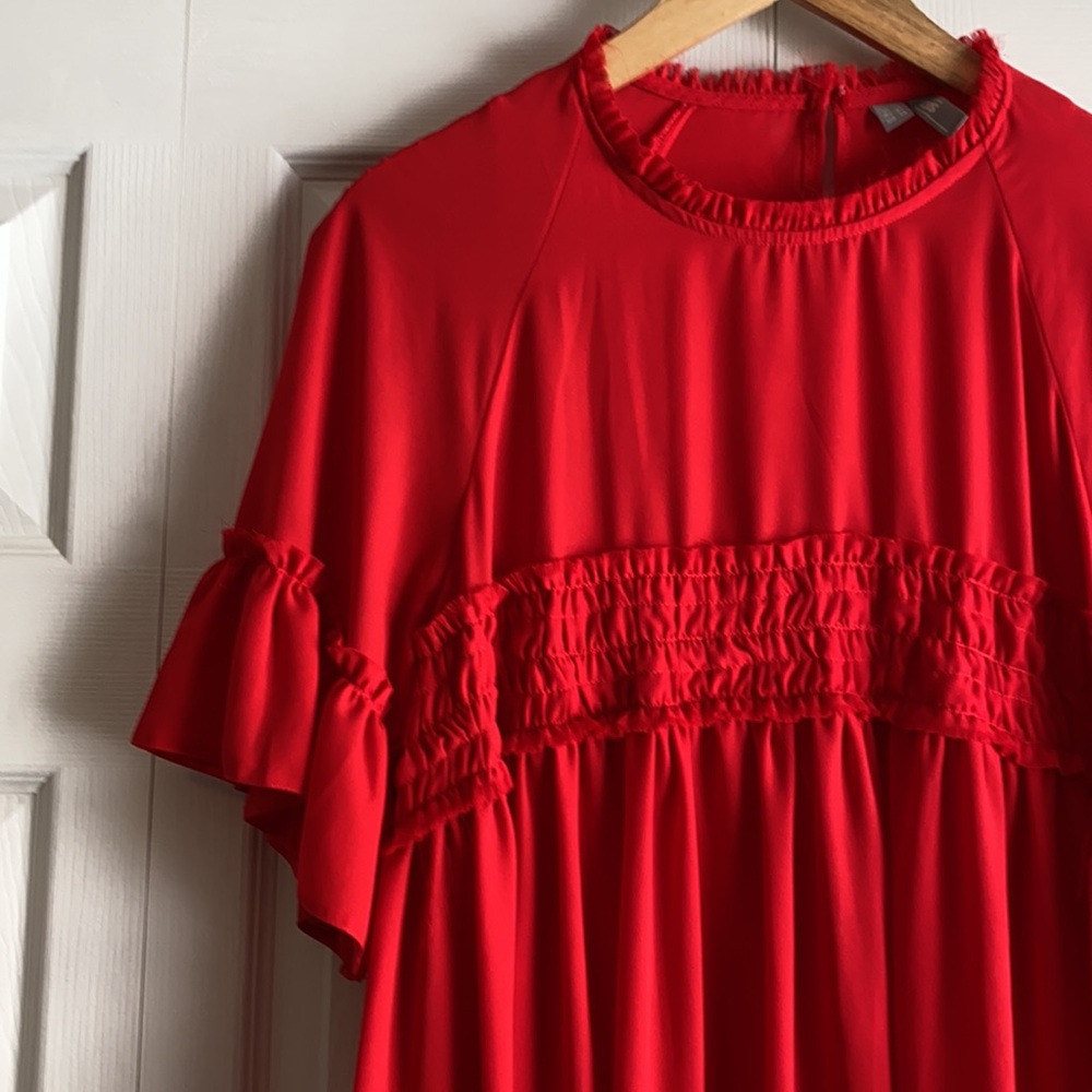 ASOS Red Ruffle Dress - Picture 2 of 9